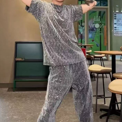 Conjunto de Dos Piezas con Top y Pantalón para Hombre | Ideal para Uso Diario