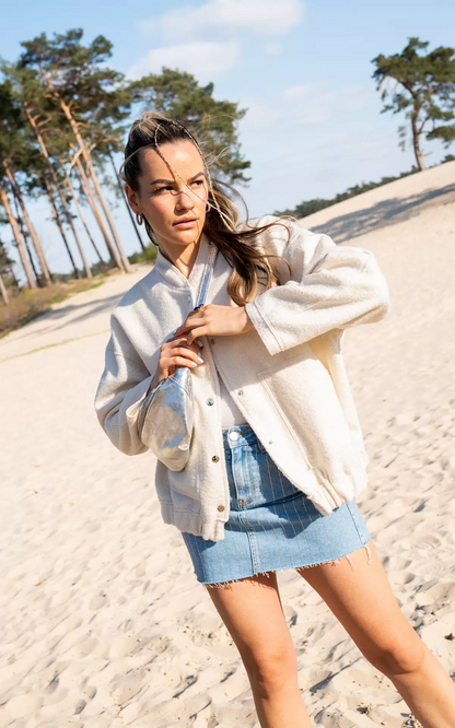 Cazadora Bomber Con Corte Oversize Para Adultos | Ideal Para Media Estación