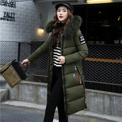 Parka Larga Acolchada Con Capucha Integrada Para Mujer | Ideal Para La Temporada Fría