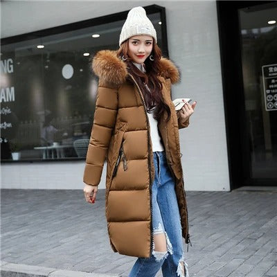 Parka Larga Acolchada Con Capucha Integrada Para Mujer | Ideal Para La Temporada Fría