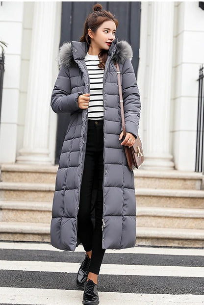 Parka Larga Acolchada Con Capucha Integrada Para Mujer | Ideal Para La Temporada Fría
