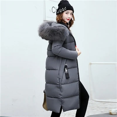 Parka Larga Acolchada Con Capucha Integrada Para Mujer | Ideal Para La Temporada Fría