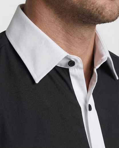 Camisa de Manga Larga de Corte Regular para Hombres | Ideal para Temporadas Frescas