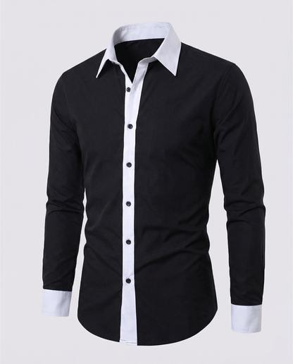Camisa de Manga Larga de Corte Regular para Hombres | Ideal para Temporadas Frescas