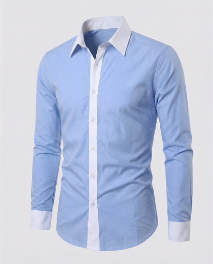 Camisa de Manga Larga de Corte Regular para Hombres | Ideal para Temporadas Frescas