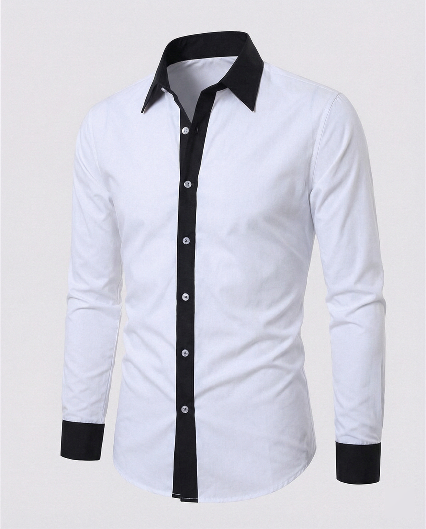 Camisa de Manga Larga de Corte Regular para Hombres | Ideal para Temporadas Frescas
