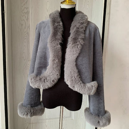 Chaqueta Corta con Diseño Abierto para Mujer | Ideal para Temporadas Intermedias