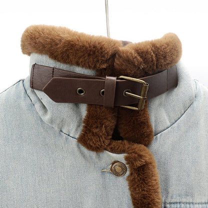 Chaqueta Larga con Cuello Estructurado y Bolsillos para Mujer | Ideal para Uso Diario en Clima Frío