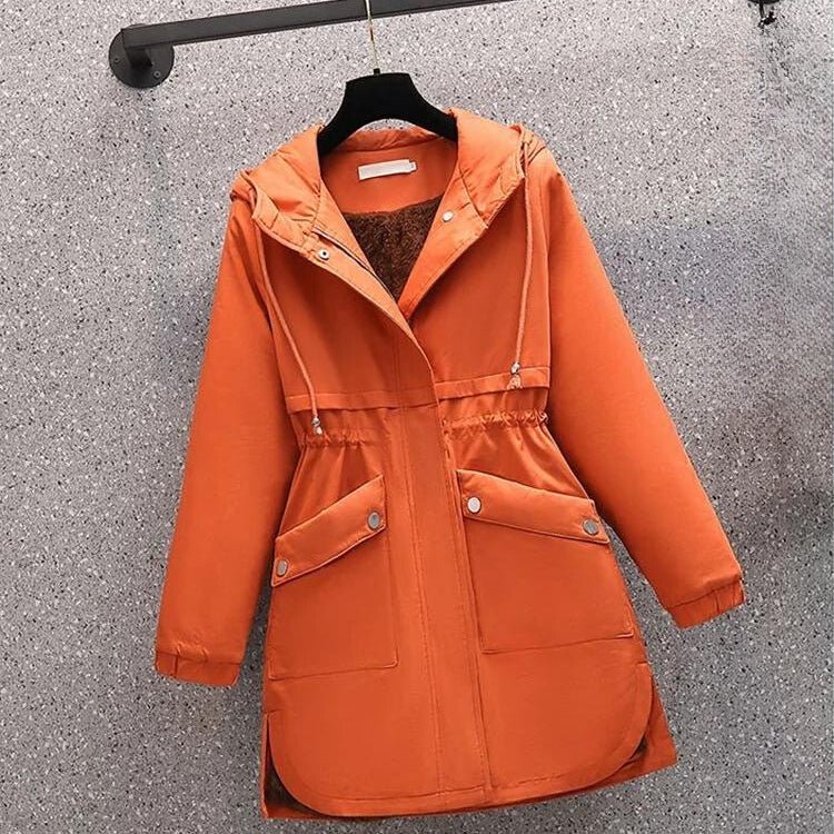 Abrigo con Capucha Integrada y Corte Ajustado para Mujer | Ideal para Uso Diario en Clima Frío