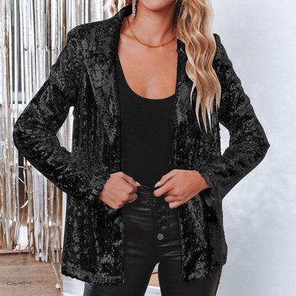 Blazer con Diseño De Paillettes para Mujer | Ideal para Eventos