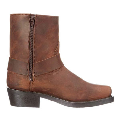 Botas Vaqueras Con Caña Media y Detalle de Hebilla Para Hombre | Uso Diario
