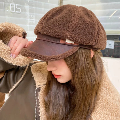 Gorra De Invierno Con Visera Para Mujer | Ideal Para Uso Diario En Temporada Fría