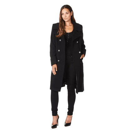Abrigo Medio con Cierre de Doble Botonadura para Mujer | Ideal para la Temporada Fría