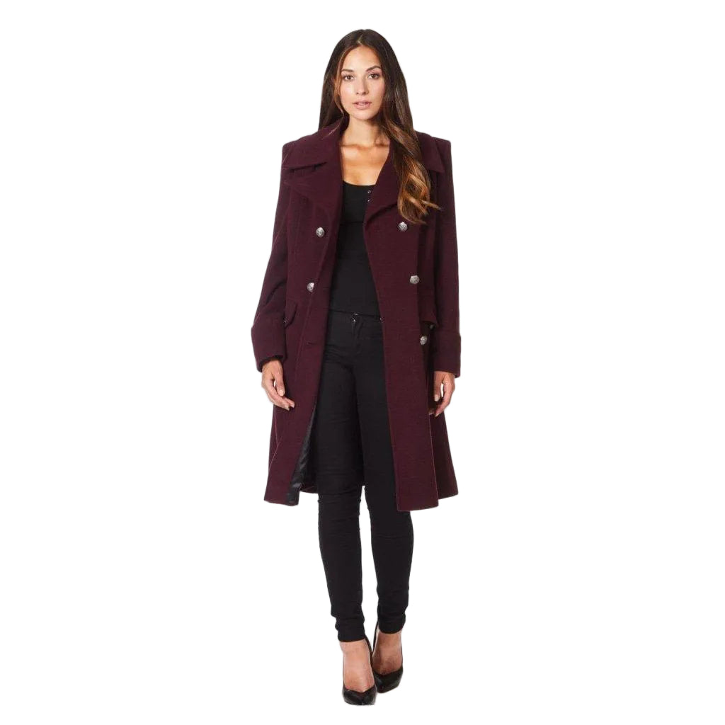 Abrigo Medio con Cierre de Doble Botonadura para Mujer | Ideal para la Temporada Fría