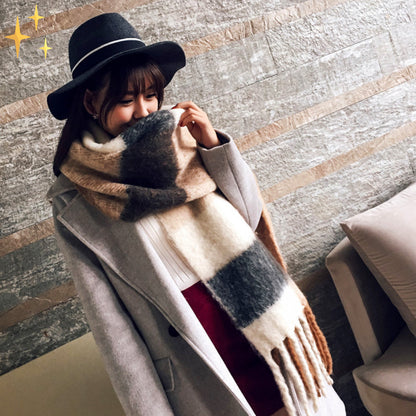 Bufanda Con Diseño De Cuadros Para Adultos | Ideal Para Invierno